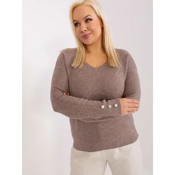 Dámský svetr PM SW PM1020 Svetr.12P tmavě lila XL/XXL