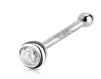 Piercing Šperky4U Piercing do nosu ZL01175-WG 0,8 x 6 mm
