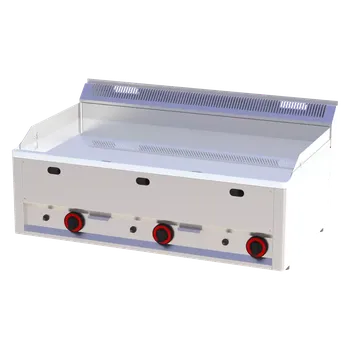 Grilovací deska 97x48 plynová durable chrom hladká bez podestavby | REDFOX - FTHC 90 GL