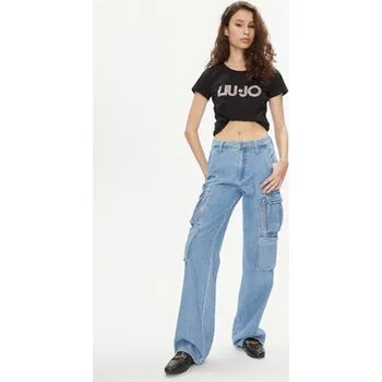 Pánská móda Liu Jo T-Shirt VA4105 JS003 Černá Regular Fit XS