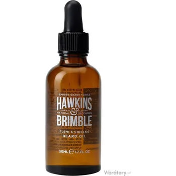 Pánský vyživující olej na vousy a knír Hawkins & Brimble, 50 ml