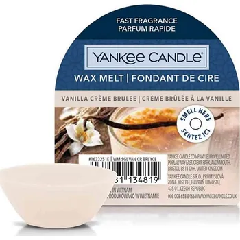 Yankee Candle Vonný vosk 22 g, Vanilla Crème Brulee