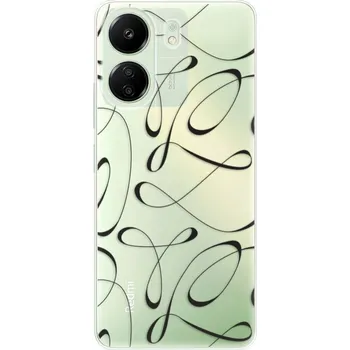 Pouzdro na mobilní telefon Odolné silikonové pouzdro iSaprio - Fancy - black - Xiaomi Redmi 13C