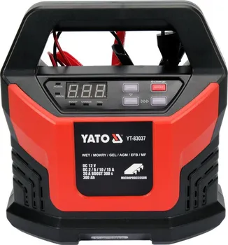Nabíječka autobaterie Yato YT-830037 12V 300Ah 20A