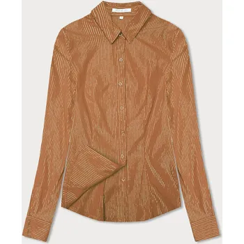 Dámská halenka Karamelová dámská halenka s límečkem, odstíny žluté S (36) i392_22202-46