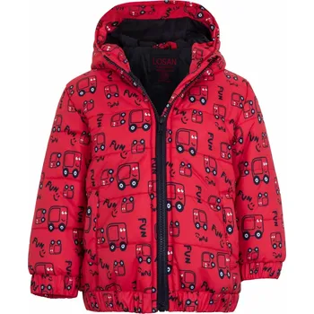 Kojenecká kombinéza BUNDA LOSAN S KAPUCÍ, ČERVENÁ Velikost: 74