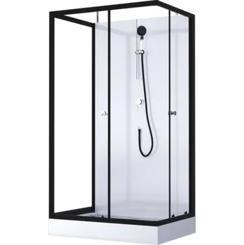 Sprchový box Aurlane Black Magic 110 x 80 x 200 cm černá