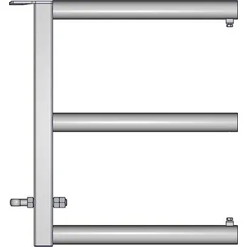 Hlavní část stájové 3-trubkové zábrany JOURDAIN EX3 MILKY pro zábranu 1/2 m - délka 70 cm