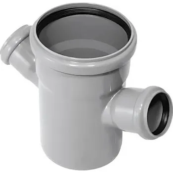 Kanalizační potrubí HT odbočka dvojitá 100/70/67°