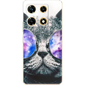 Telefonní příslušenství Odolné silikonové pouzdro iSaprio - Galaxy Cat - Infinix Note 30 PRO