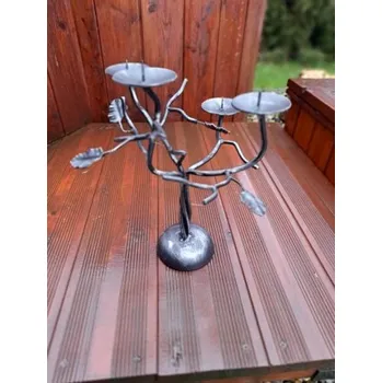 Svícen Kovový svícen Stromeček advent