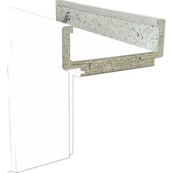 Zárubeň Obložková zárubeň Solodoor 90 L šířka 80 mm bílá snow lakovaná