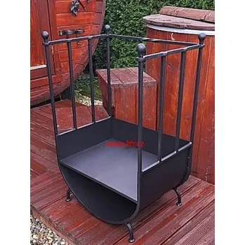 Krbové nářadí Kovaný koš na dřevo probíjená tyč 7