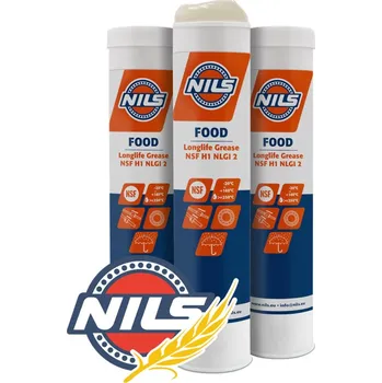Plastické mazivo NILS FOOD 2 čiré potravinářské plastické mazivo vazelína kartuše 400 g certifikace NSF H1