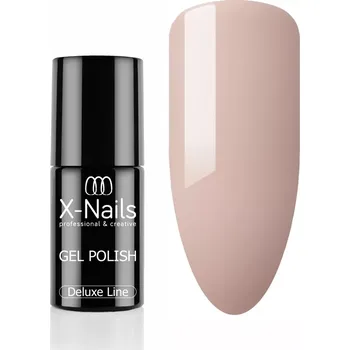 Profesionální gel lak Deluxe line, 5ml – POWDERED (střední tělový nude, perfektně krycí gel lak) (Dlouhotrvající gel lak, 5ml – střední nude)