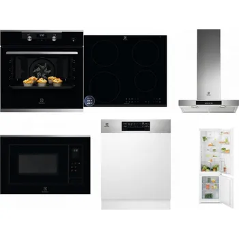 Set domácích spotřebičů ELECTROLUX KODEH70X + ELECTROLUX LIR60433B + ELECTROLUX LFT426X + ELECTROLUX LMS4253TMX + ELECTROLUX EEM48300IX - přebaleno + ELECTROLUX LND5FE18S