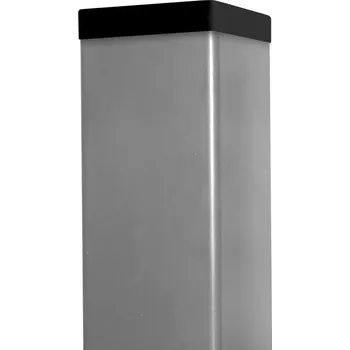 Plotový sloupek Sloupek čtyřhranný Damiplast®; 60x60/1,5; Šedý Výška (mm): 3000