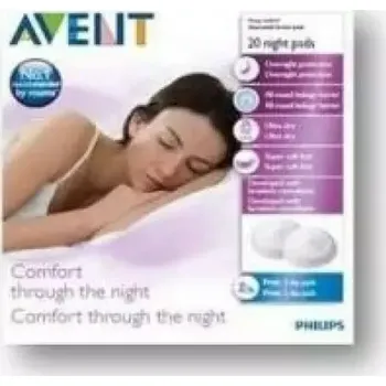 Vložka do podprsenky AVENT Prsní vložky jednorázové noční 20ks