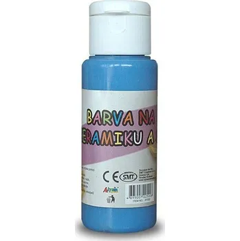 Speciální výtvarná barva Creatoys Akrylová barva na sklo a keramiku 60ml- modrá