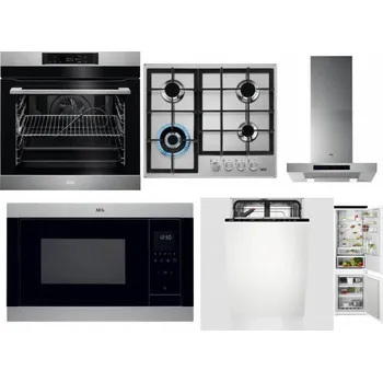 Set domácích spotřebičů AEG BPK742380M + AEG Mastery StepPower HGB64420SM + AEG Mastery DBB5660HM + AEG Mastery MSB2547D-M + AEG Mastery GlassCare FSE73407P + AEG TSC6M181ES