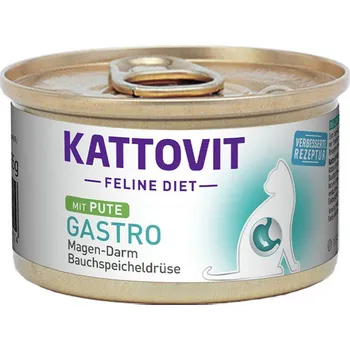 Krmivo pro kočku Konzerva KATTOVIT Feline Diet Gastro s krůtou 85g