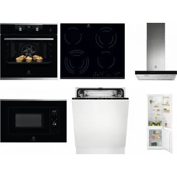 Set domácích spotřebičů ELECTROLUX KODEH70X + ELECTROLUX EHF6343FOK + ELECTROLUX LFT766X + ELECTROLUX LMS2203EMX + ELECTROLUX EEA27200L + ELECTROLUX LND5FE18S