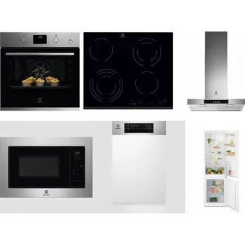 Set domácích spotřebičů ELECTROLUX KODGH70TX + ELECTROLUX EHF6343FOK + ELECTROLUX LFT426X + ELECTROLUX EMS4253TEX + ELECTROLUX EEM43300IX + ELECTROLUX LND5FE18S