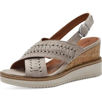 Dámské sandále DÁMSKÉ SANDÁLY TAMARIS 1-28213-42 204 ŠEDÁ Barva: Šedá, Velikost: 36