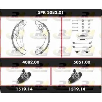 Brzdová čelist SUPERKIT - kompl.sada čelistí ROADHOUSE, SPK 3082.01