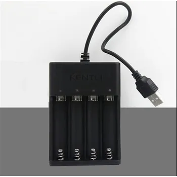 Článková baterie KENTLI KT-CHU4 4 PORTS 1.5V AA Lithium Battery USB chytrá nabíjčka