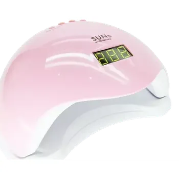 LED/UV lampa na nehty 48W - růžová