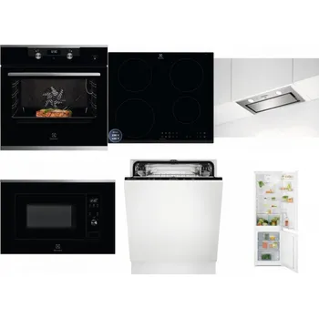 Set domácích spotřebičů ELECTROLUX KODEC75X2 + ELECTROLUX LIR60433B + ELECTROLUX LFG716X + ELECTROLUX LMS2203EMX + ELECTROLUX EEA27200L + ELECTROLUX LND5FE18S