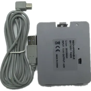Herní konzole 3800mA USB dobíjecí baterie s kabelem nabíječky pro Nintendo Wii Fit Balance Board