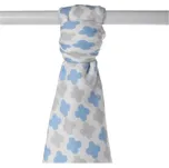 Bambusová osuška XKKO BMB 90x100 - Scandinavian Baby Blue Cross