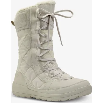 Dívčí sněhule QUECHUA Dámské hřejivé nepromokavé sněhule NH 500 38 BÉŽOVÁ