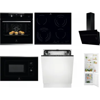 Set domácích spotřebičů ELECTROLUX KODEH70X + ELECTROLUX EHF6343FOK + ELECTROLUX LFV316K + ELECTROLUX LMS2203EMX + ELECTROLUX EEA27200L + ELECTROLUX LND5FE18S