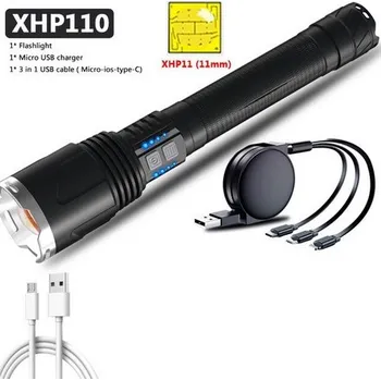 Svítilna LED Výkonná svítilna Litwod X914 XHP110.2 Zoom USB Dobíjecí 26650 napájecí