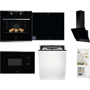 Set domácích spotřebičů ELECTROLUX KODEH70X + ELECTROLUX LIR60433B + ELECTROLUX LFV616K + ELECTROLUX LMS2203EMX + ELECTROLUX EEM69410L + ELECTROLUX LND5FE18S