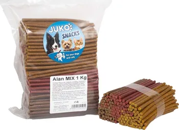 Pamlsek pro psa JUKO petfood Snacks Alan tyčinky mix 1 kg