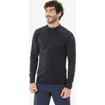 QUECHUA Pánská turistická fleecová mikina MH 500 Light 2XL ČERNÁ