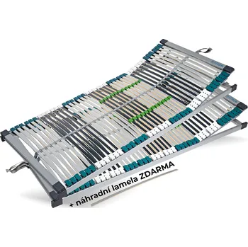 Postelový rošt BEDTON SILVERTON 42 FLEX 90x200, SADA 1+1 • ruční polohování x&nbsp;ruční polohování