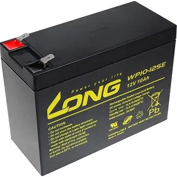 Záložní baterie Baterie Long 12V 10Ah olověný akumulátor WP10-12SE F2 - cyllický, AGM