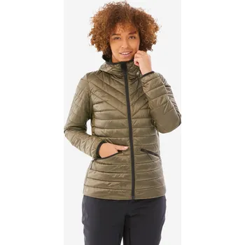 WEDZE Dámská spodní hřejivá lyžařská bunda 500 XS BÉŽOVÁ