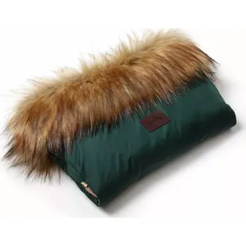 Rukávník s kožíškem JASMINE - smaragd