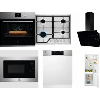 Set domácích spotřebičů ELECTROLUX KOFGH70TX + ELECTROLUX KGS6426SX + ELECTROLUX LFV316K + ELECTROLUX EMS4253TEX + ELECTROLUX EEM48300IX - přebaleno + ELECTROLUX LND5FE18S