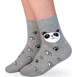 Dívčí ponožky WOLA PANDA šedé Velikost: 36-38