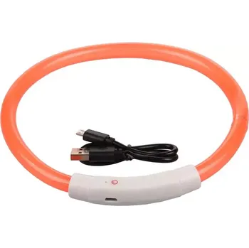 Obojek pro psa Merco Shiny svítící obojek oranžový