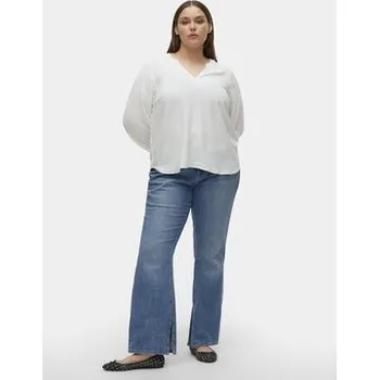 Dámská halenka Vero Moda Curve Halenka Alva 10301890 Bílá Regular Fit 46