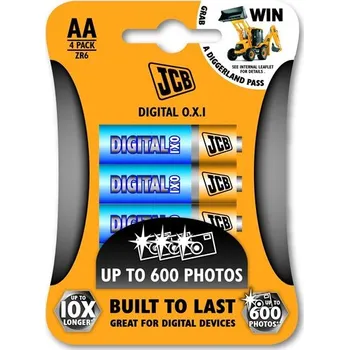Článková baterie JCB OXI DIGITAL ultra alkalická baterie LR06 AA, blistr 4 ks: S5491