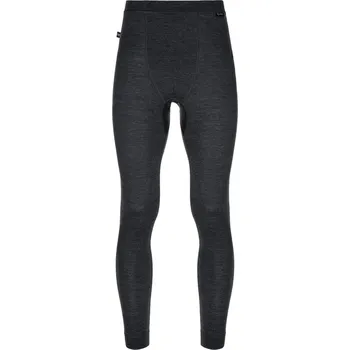 Pánská móda Pánské funkční Merino kalhoty Kilpi MAVORA BOTTOM-M Černá SM0502KIBLKL